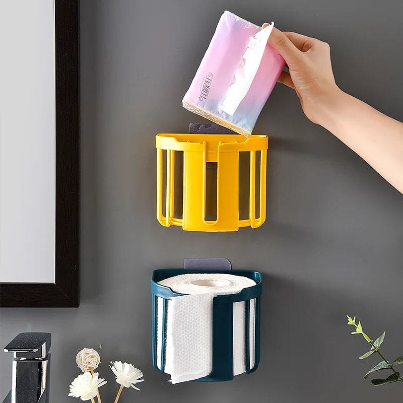 Toilet Paper Shelf, Punch-Free Toilet Paper Shelf, Bathroom Kitchen Tissue Box, Wall-Mounted Sticky Paper Storage Box, Toilet Roll Holder Toilet Paper Shelf, Punch-Free Toilet Paper Shelf, Bathroom Kitchen Tissue Box, Wall-Mounted Sticky Paper Storage Box, Toilet Roll Holder